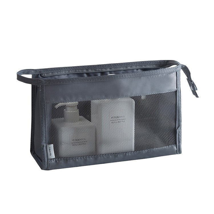Waterproof large-capacity dry-wet separation cosmetic storage bag
