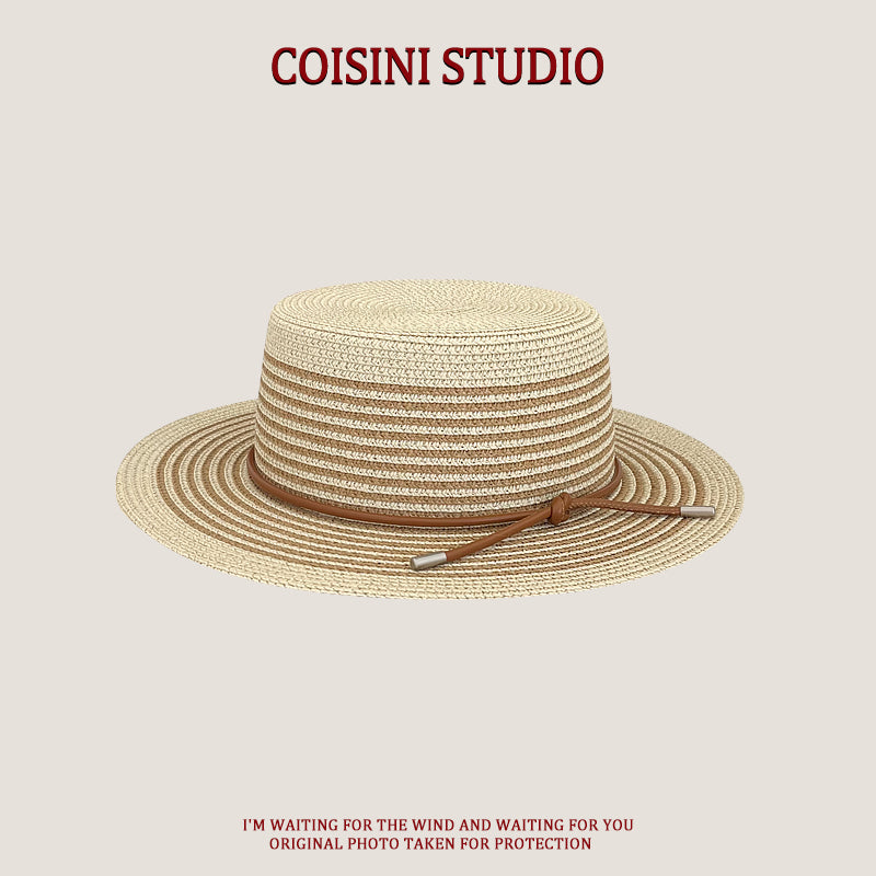 Handwoven Bag Large Capacity Straw Handbag Women's Sun Shade Straw Hat Casual Fashion Easiest for match Shoulder Bag