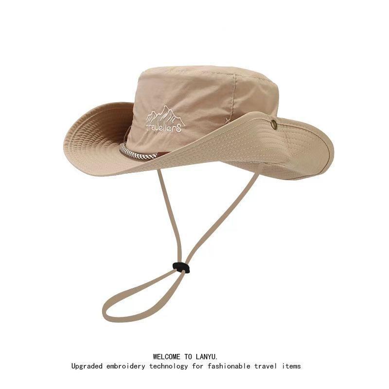 A 15CM wide-brim hat for men's outdoor use