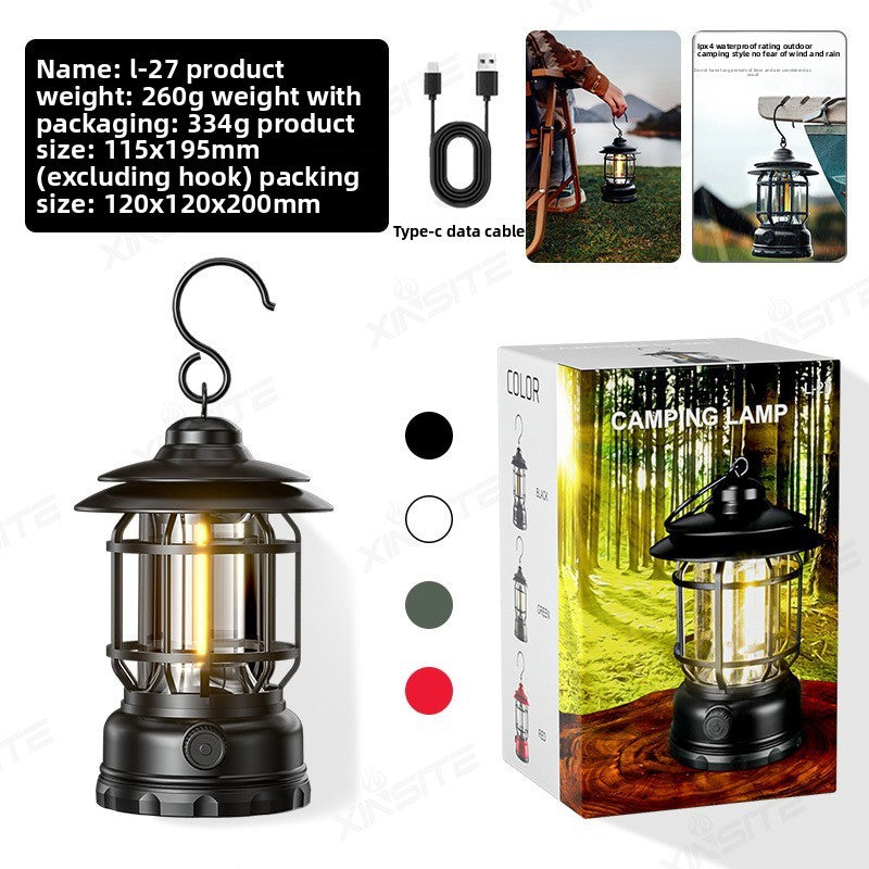 Portable LED camp light and tent light
