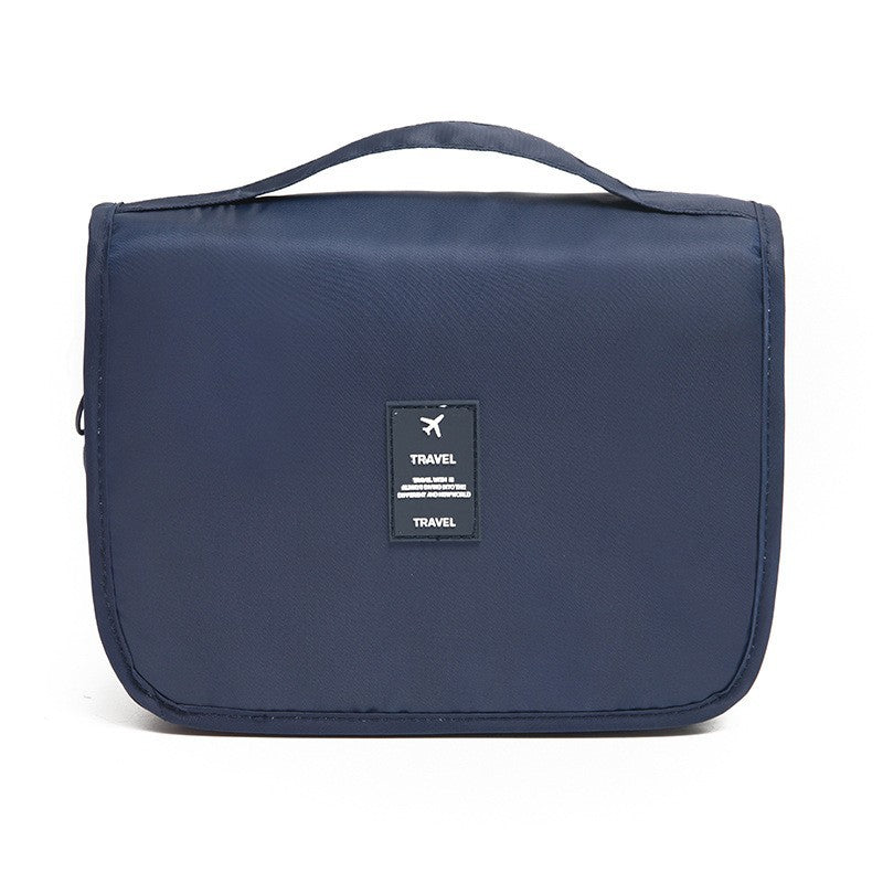 Waterproof large-capacity dry-wet separation cosmetic storage bag