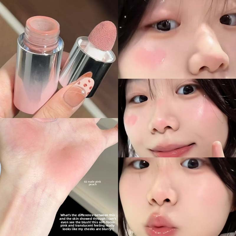 Natural color low saturation matte blush liquid