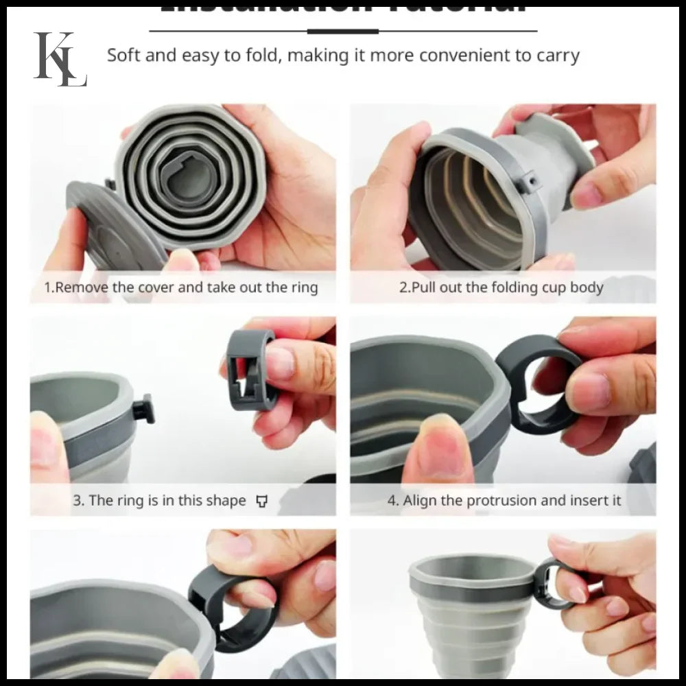 Folding Coffee Cup Portable Outdoor Folding Water Cup