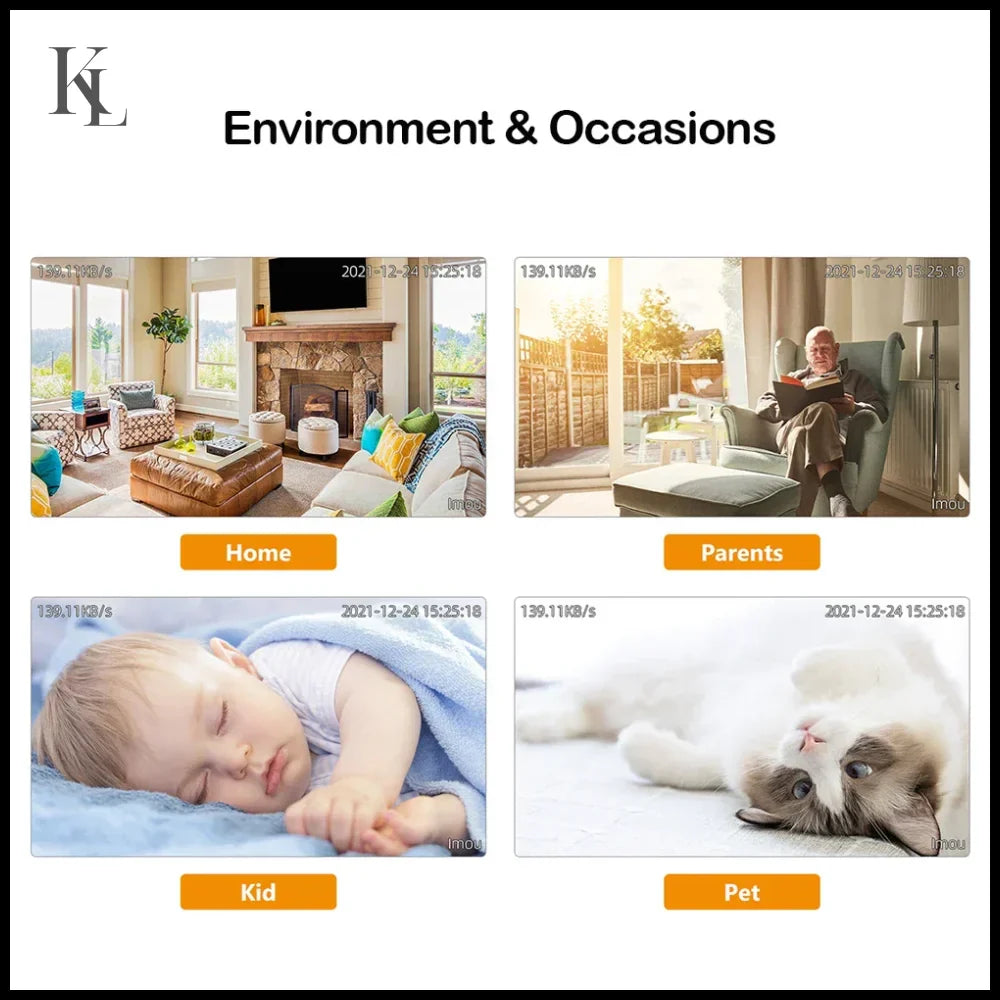 IMOU Cue 2C 1080P Security Action Indoor Camera Baby Monitor