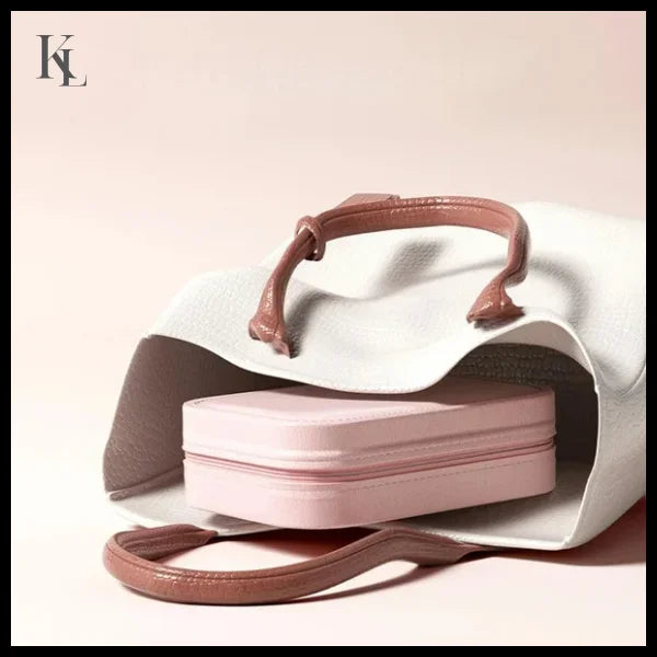 Makeup Bag With Led Light Mirror Portable