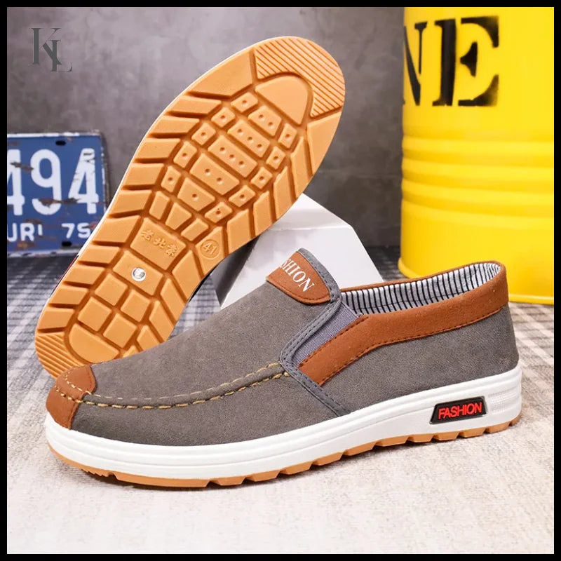 Men’s canvas shoes men’s shoes casual shoes for men GRAY / 48