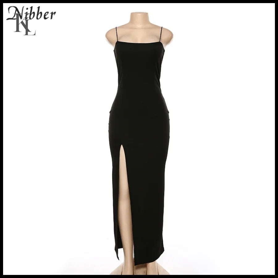 Nibber Red Black Lace-Up Midi Dress
