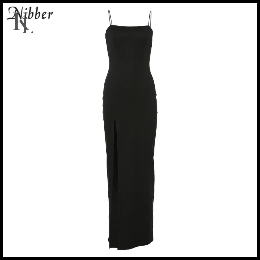 Nibber Red Black Lace-Up Midi Dress