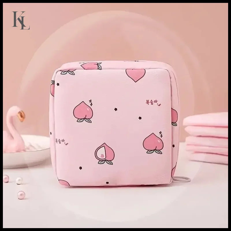 Sanitary Napkin Storage Pouch Pink Peach