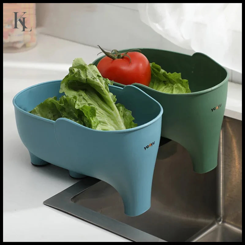 Sink Strainer Elephant Sculpt Leftover Drain Basket Soup Garbage Filter