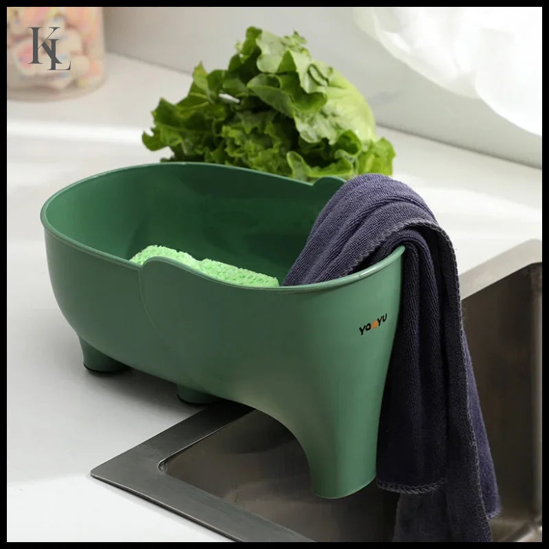 Sink Strainer Elephant Sculpt Leftover Drain Basket Soup Garbage Filter