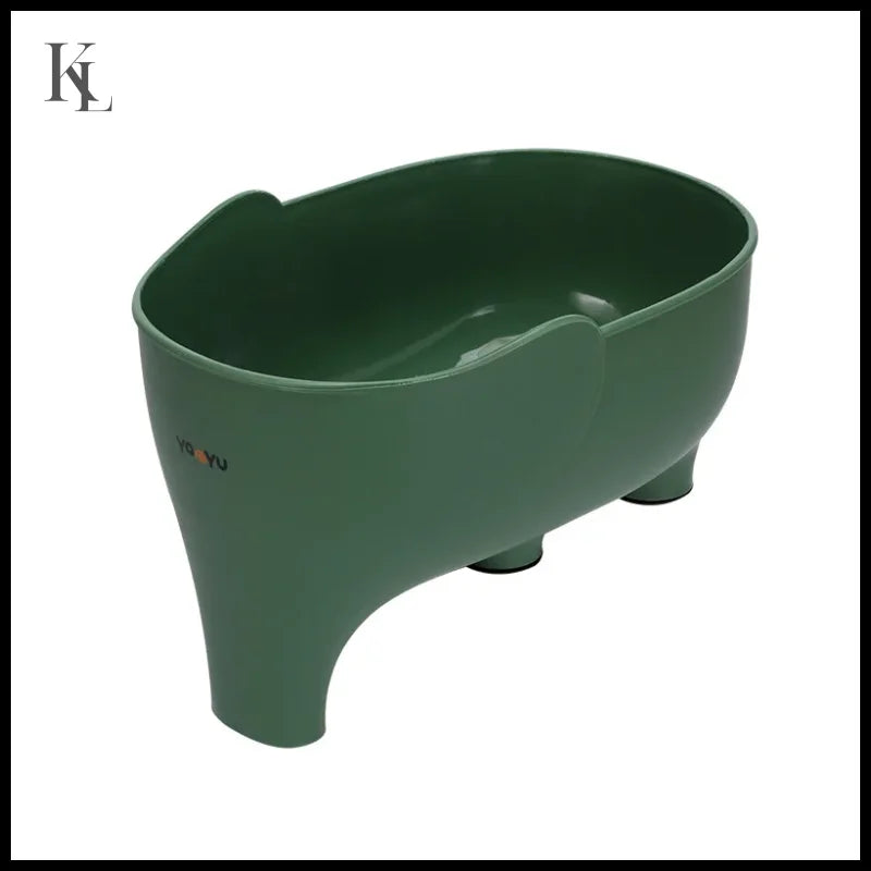 Sink Strainer Elephant Sculpt Leftover Drain Basket Soup Garbage Filter green
