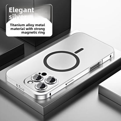 Aluminum alloy frame with glass lens phone caser