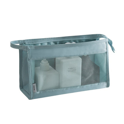 Waterproof large-capacity dry-wet separation cosmetic storage bag