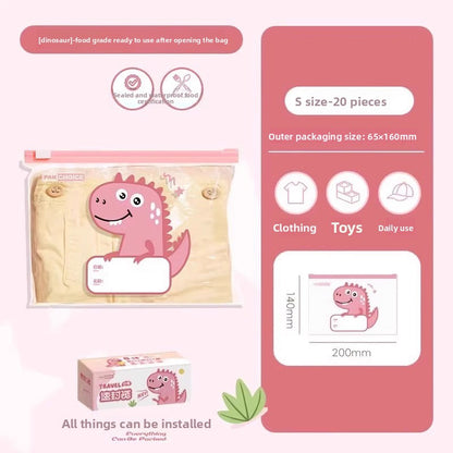 Sealed storage bags for mothers, babies and children