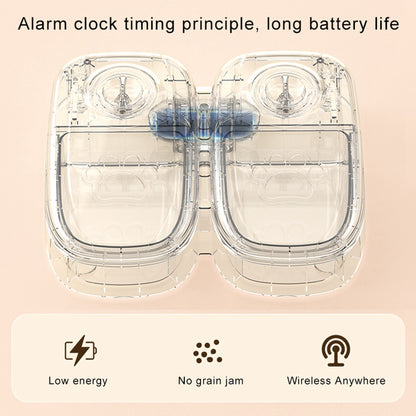 Pet Automatic Feeding Timing Feeder Division Bowl Timing Quantitative Dry and Wet Two Feeding Pet Bowl