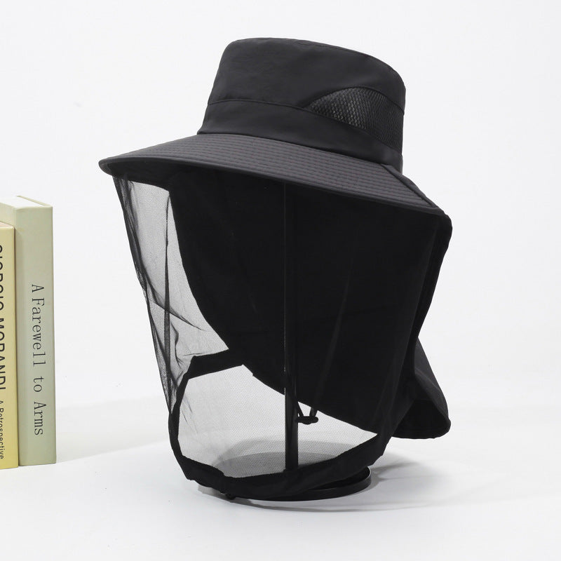 A 15CM wide-brim hat for men's outdoor use