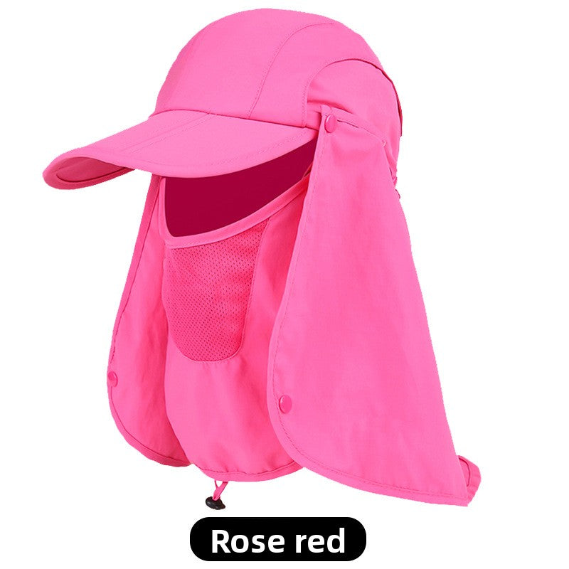 Outdoor sunshade baseball cap