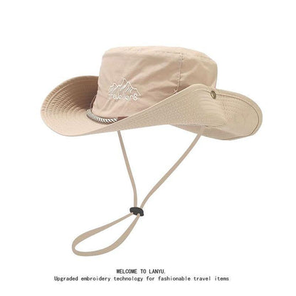 A 15CM wide-brim hat for men's outdoor use