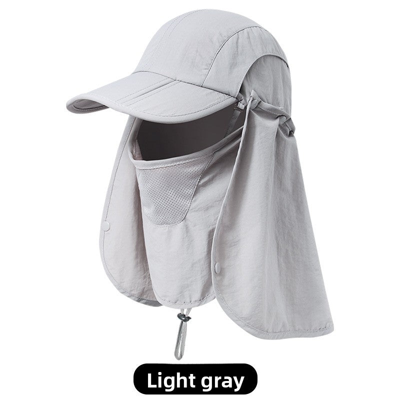 Outdoor sunshade baseball cap