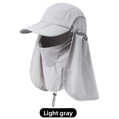 Outdoor sunshade baseball cap