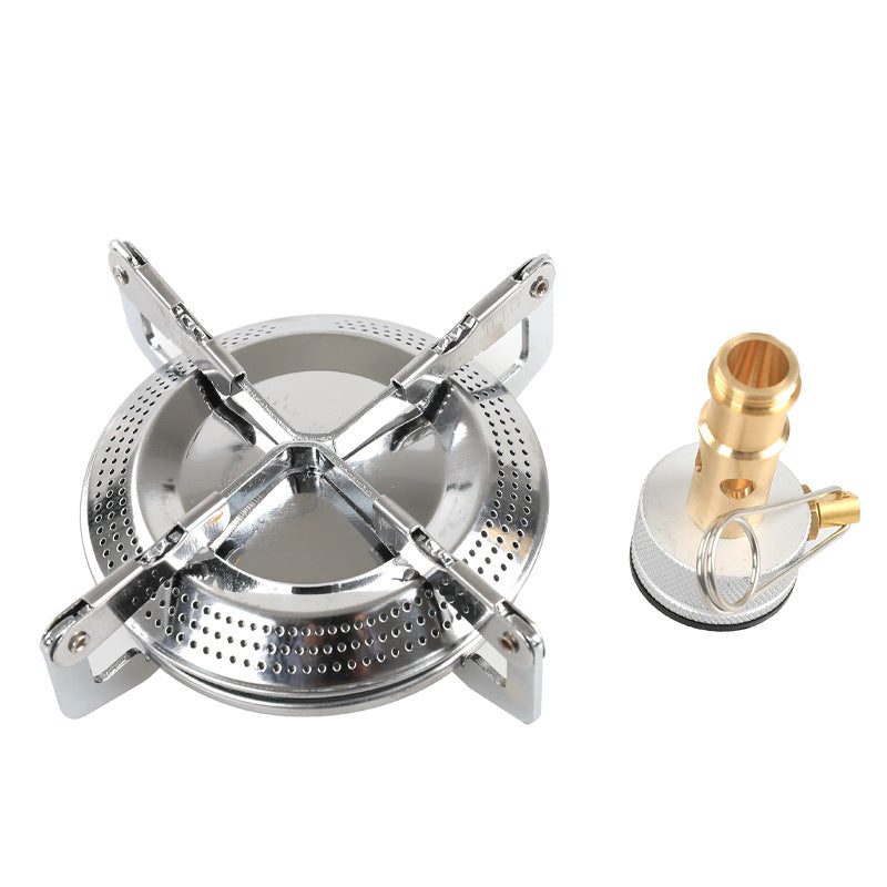 Outdoor camping stove and fuel container