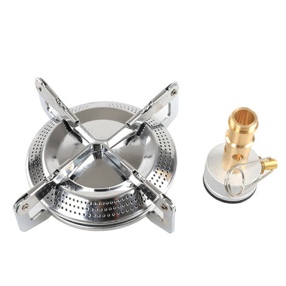 Outdoor camping stove and fuel container