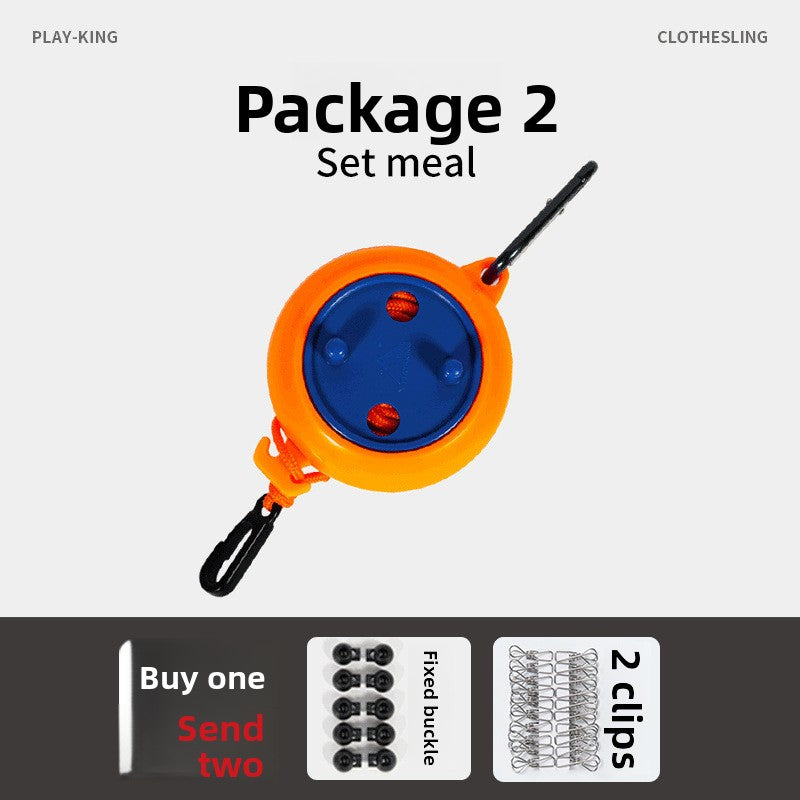 Non-drilled invisible clothes drying line