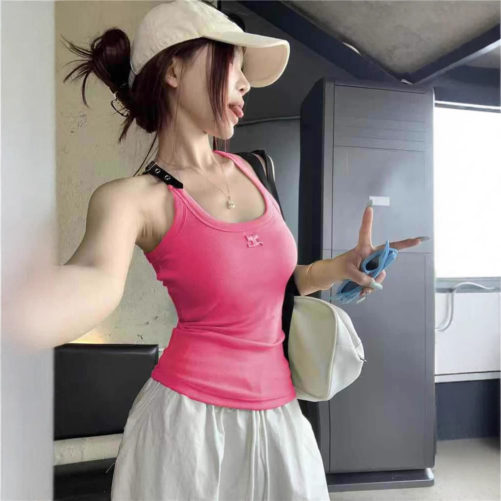 Fashion Women's Neck Vest with Built-in Chest Pad
