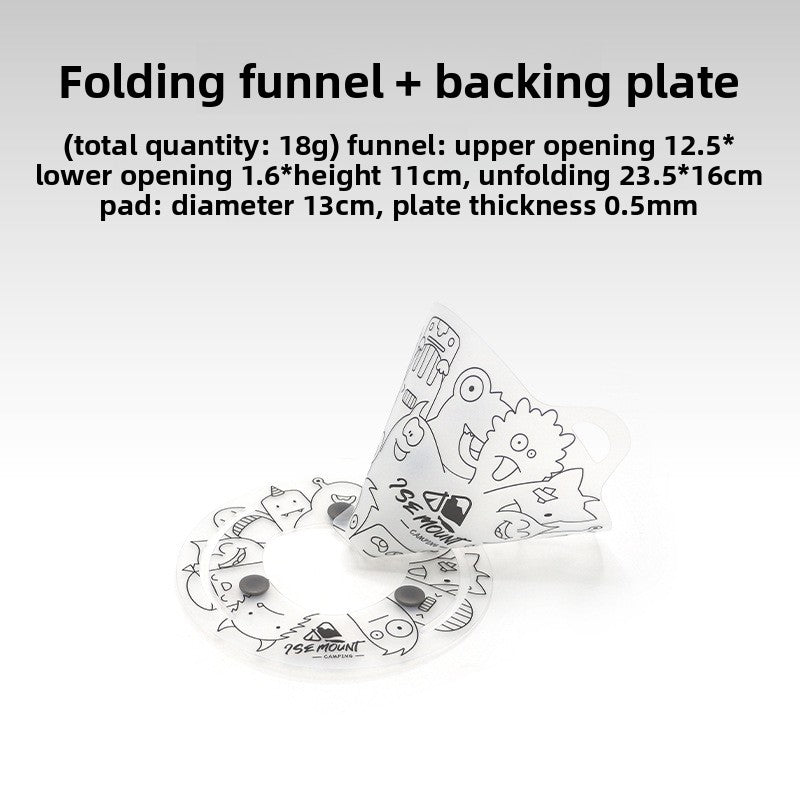 Outdoor ultra-light folding tableware portable bowl