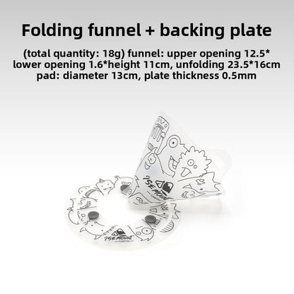 Outdoor ultra-light folding tableware portable bowl