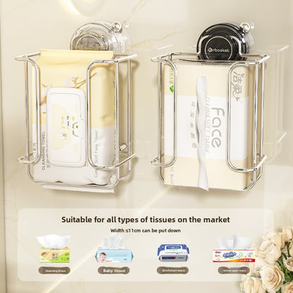 Bathroom Light Luxury Creative Stainless Steel Paper Box