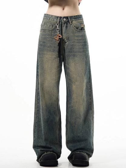 The versatile jeans are loose