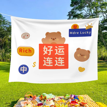 Outdoor decorative banners and cloths