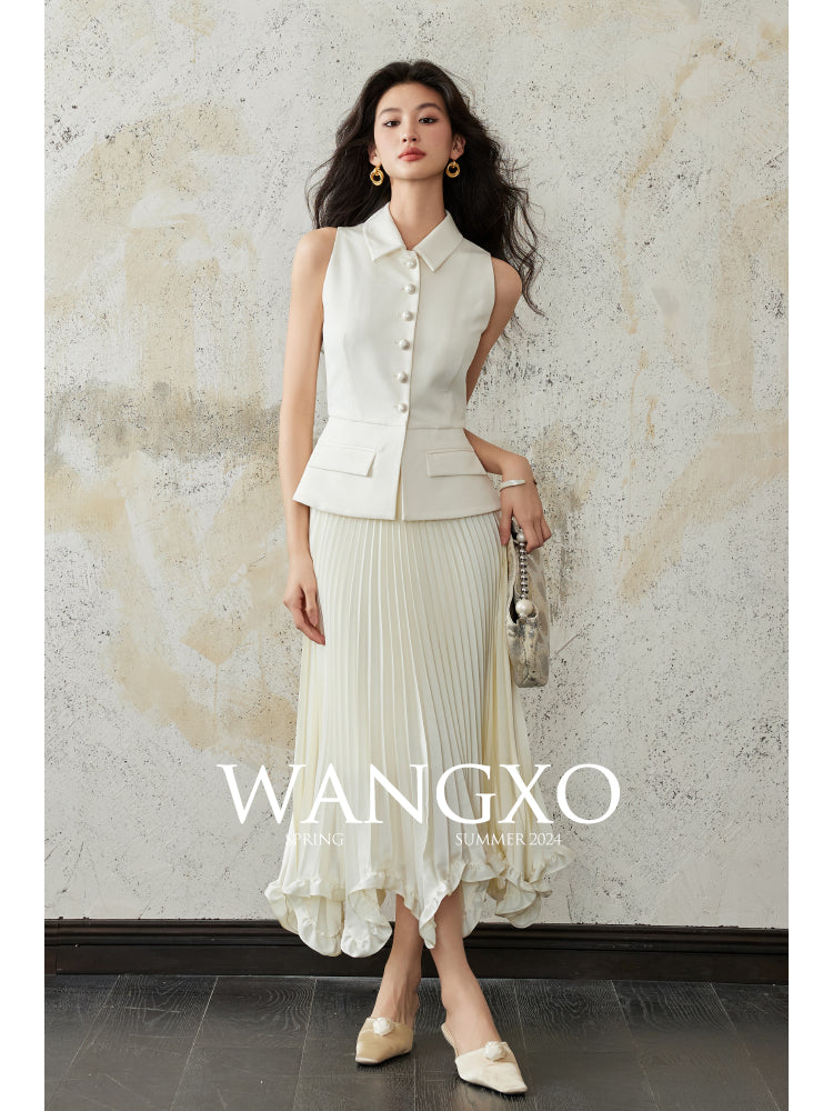 Short-sleeved lapel jacket