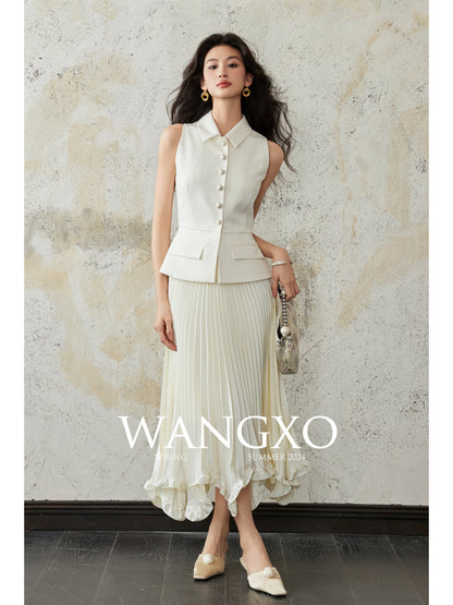 Short-sleeved lapel jacket