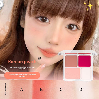 Four-color blush plate