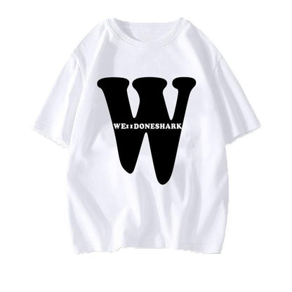 Men's and Women's Fashion Design Sense Printing Couple Summer Loose Top T-Shirt Women
