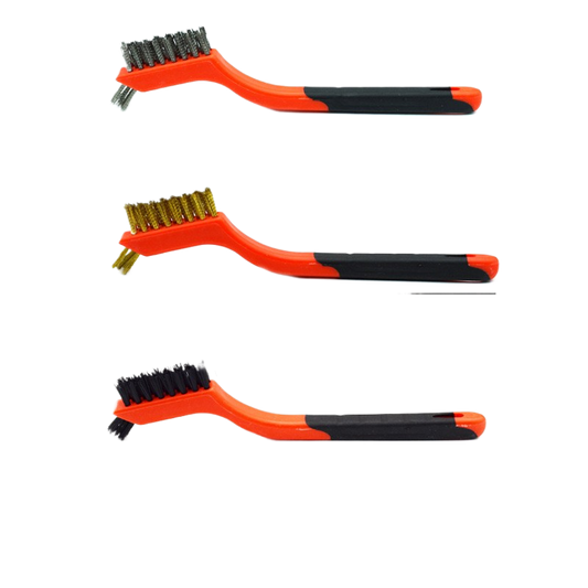 Nine-horse 3pc Double-head set of wire brushes