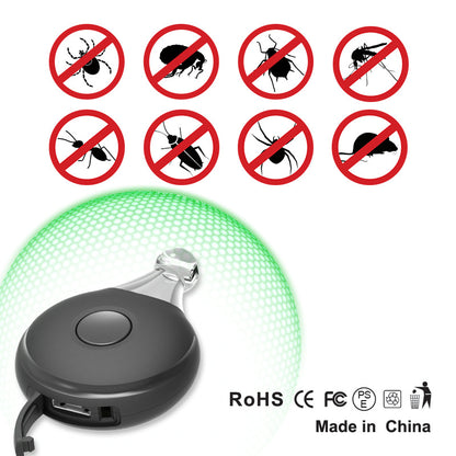 Outdoor portable electronic ultrasonic mosquito repellent