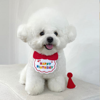 Pet Party Bib – Cute &amp; Colorful Dog/Cat Birthday Accessory