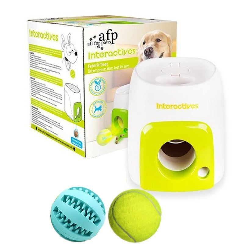 Interactive Tennis Ball Launcher &amp; Treat Dispenser for Dogs