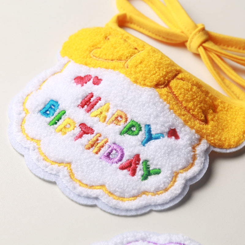 Pet Party Bib – Cute &amp; Colorful Dog/Cat Birthday Accessory