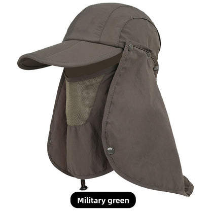 Outdoor sunshade baseball cap