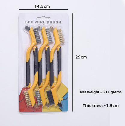 Nine-horse 3pc Double-head set of wire brushes
