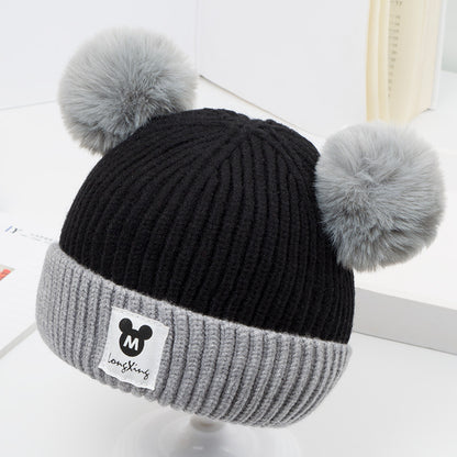 Autumn and winter baby hat