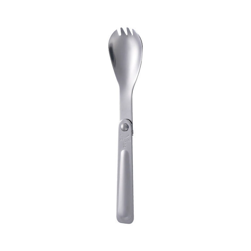 Stainless steel folding spoon outdoor picnic spoon
