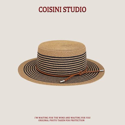 Handwoven Bag Large Capacity Straw Handbag Women's Sun Shade Straw Hat Casual Fashion Easiest for match Shoulder Bag