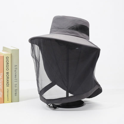 A 15CM wide-brim hat for men's outdoor use