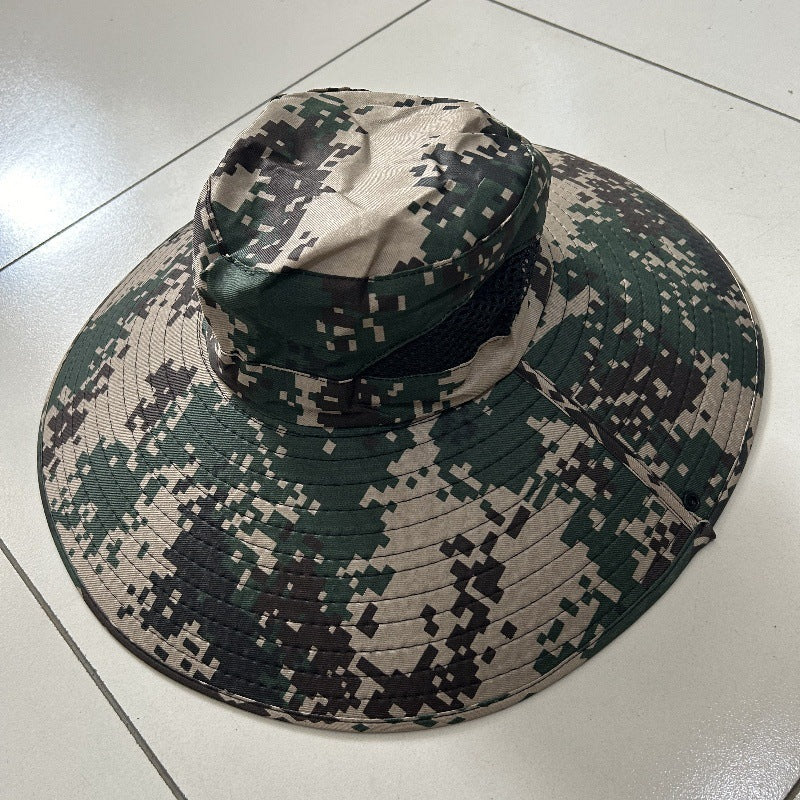 A 15CM wide-brim hat for men's outdoor use